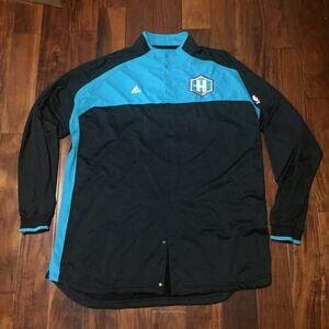 Adidas Swingman Charlotte Hornets Mens Sz 3XLT +2 On Court Warm Up Jacket